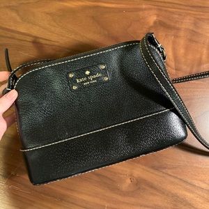 Black Kate Spade crossbody purse